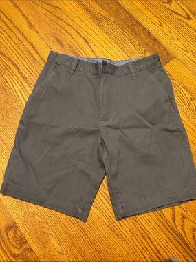 wonder nation Men's Flat-Front Shorts - Charcoal Gray
